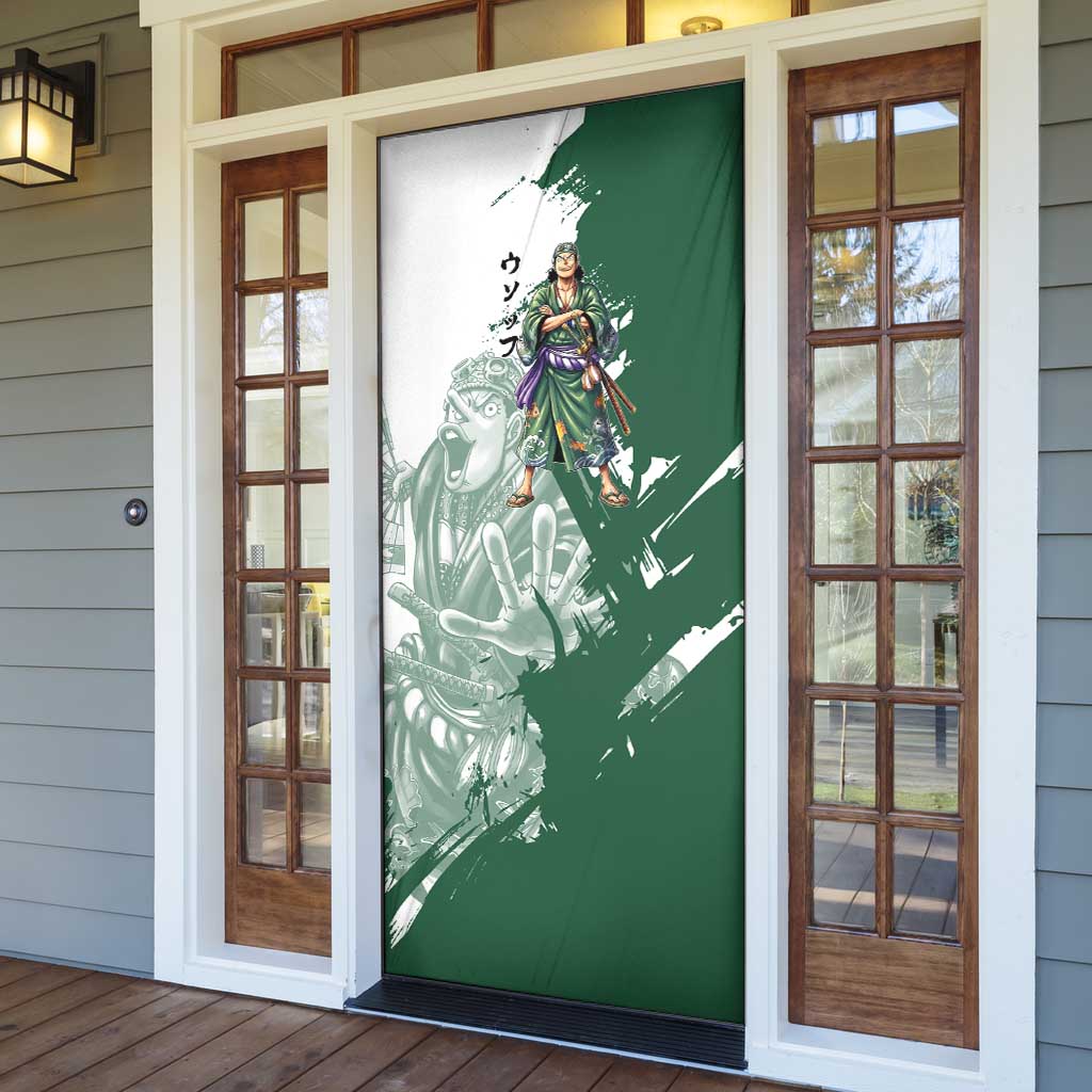 Usopp Wano Samurai Edition Door Cover Traditional Japanese Kimono Style