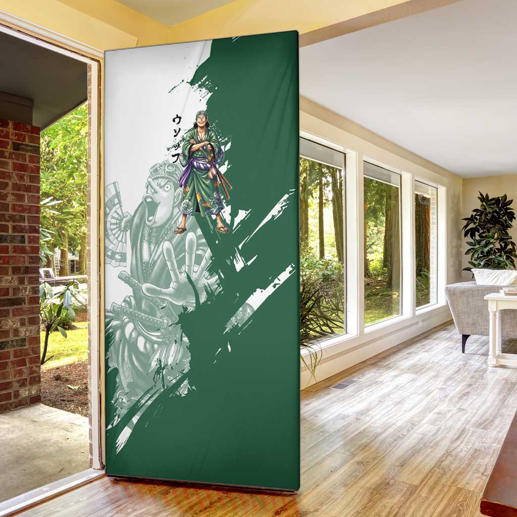 Usopp Wano Samurai Edition Door Cover Traditional Japanese Kimono Style