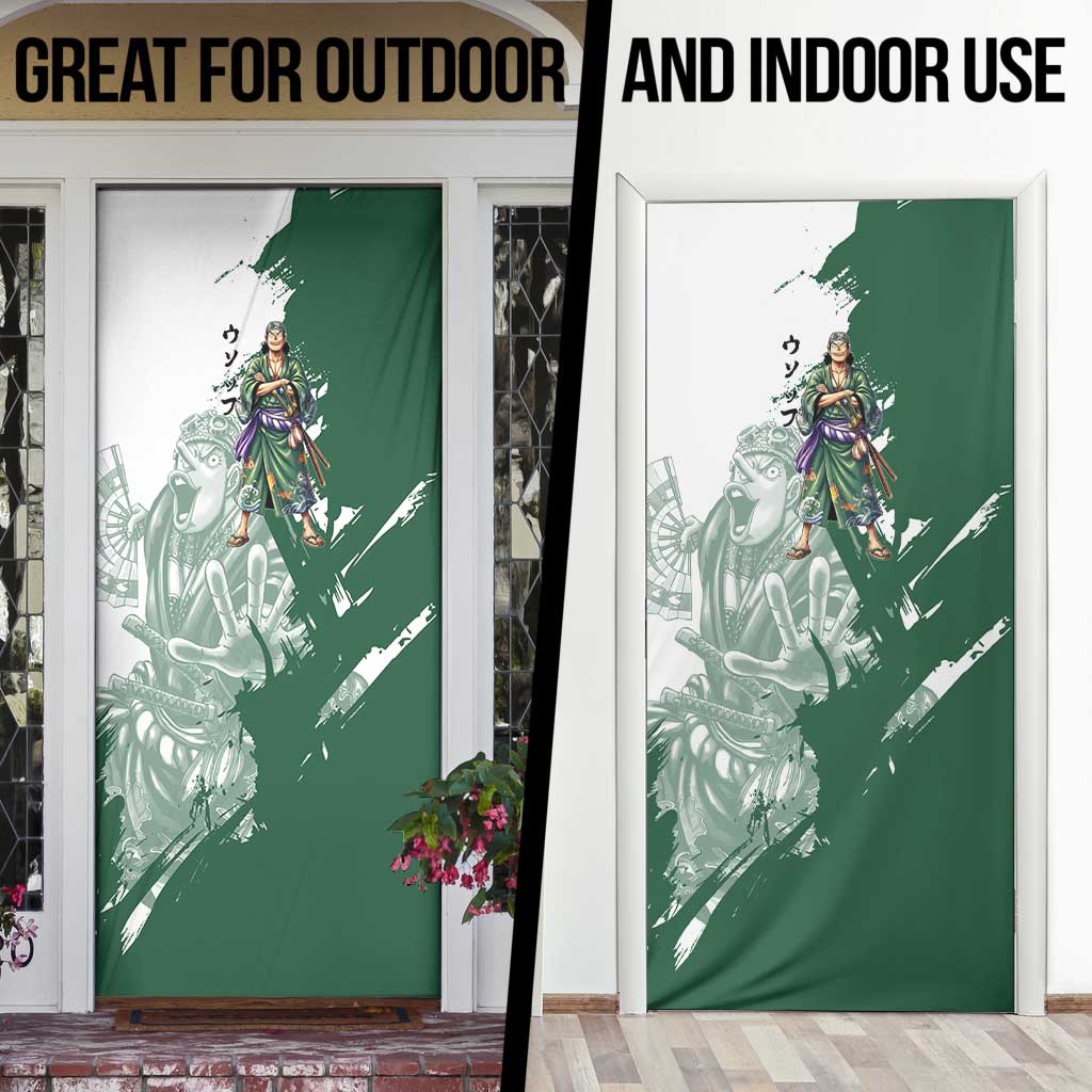 Usopp Wano Samurai Edition Door Cover Traditional Japanese Kimono Style