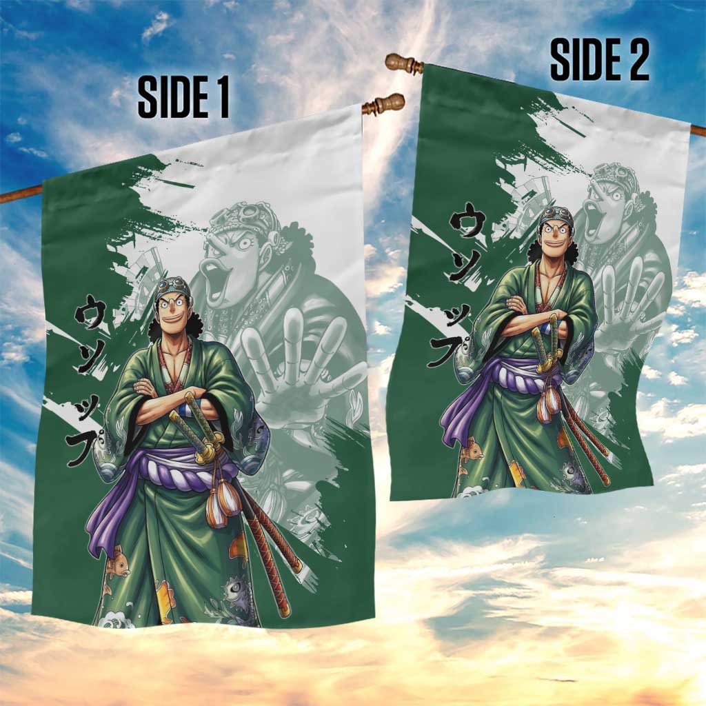 Usopp Wano Samurai Edition Garden Flag Traditional Japanese Kimono Style