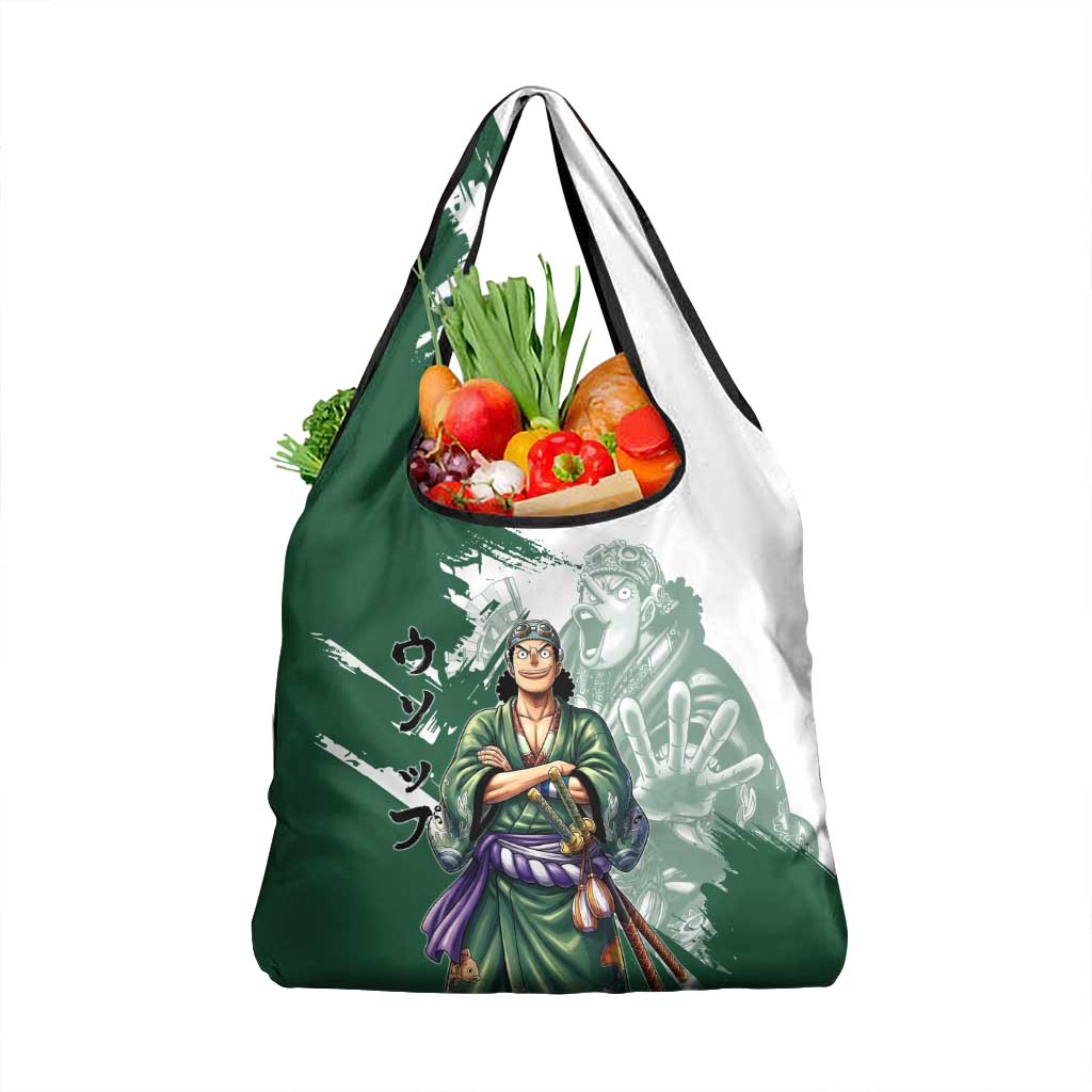 Usopp Wano Samurai Edition Grocery Bag Traditional Japanese Kimono Style
