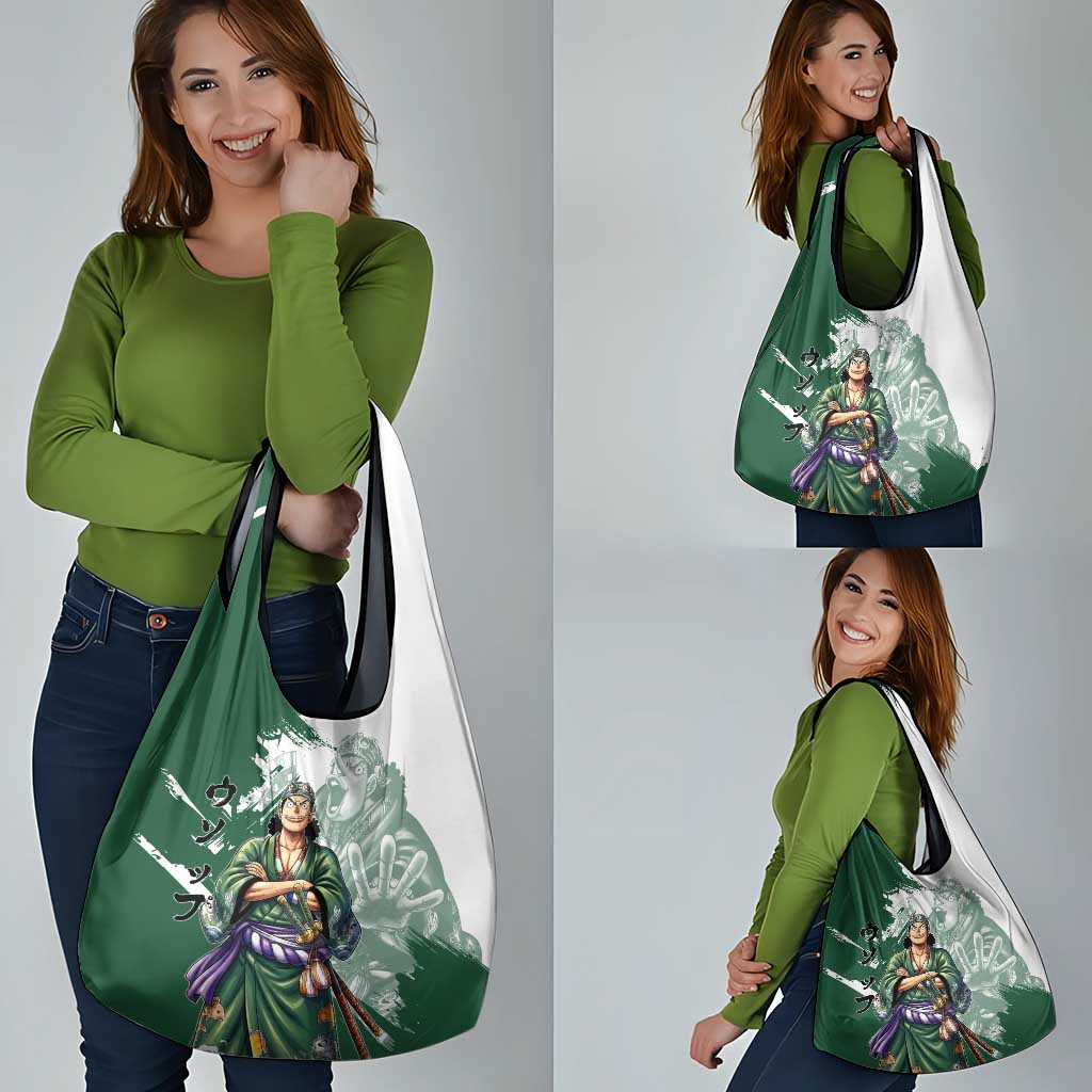 Usopp Wano Samurai Edition Grocery Bag Traditional Japanese Kimono Style