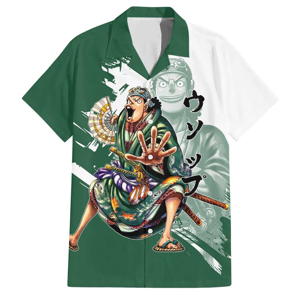 Usopp Wano Samurai Edition Hawaiian Shirt Traditional Japanese Kimono Style