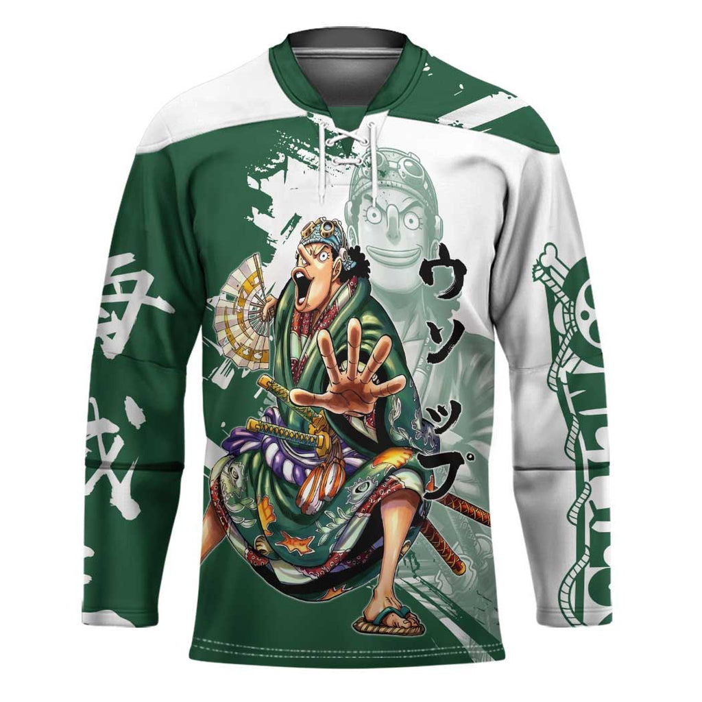 Usopp Wano Samurai Edition Hockey Jersey Traditional Japanese Kimono Style
