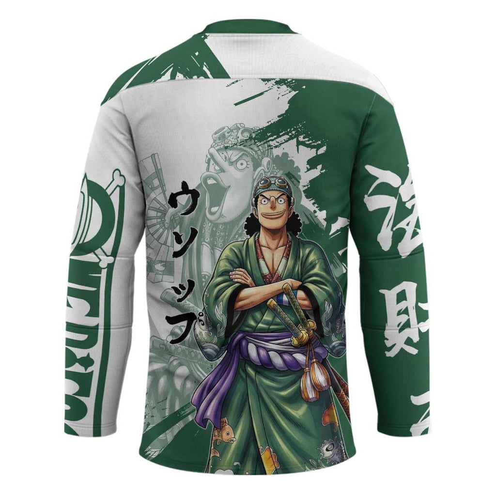 Usopp Wano Samurai Edition Hockey Jersey Traditional Japanese Kimono Style