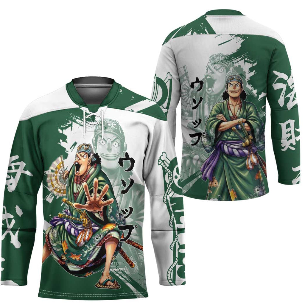 Usopp Wano Samurai Edition Hockey Jersey Traditional Japanese Kimono Style