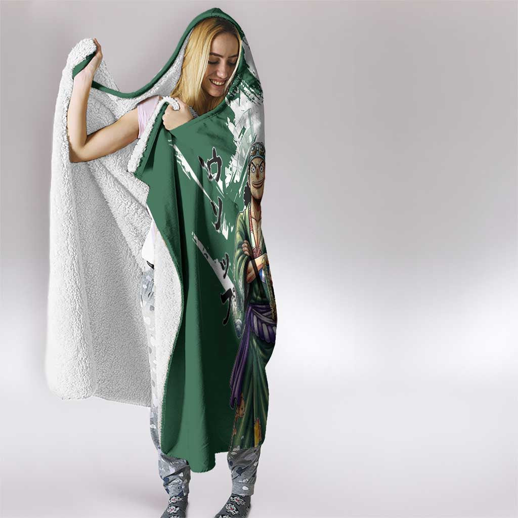 Usopp Wano Samurai Edition Hooded Blanket Traditional Japanese Kimono Style