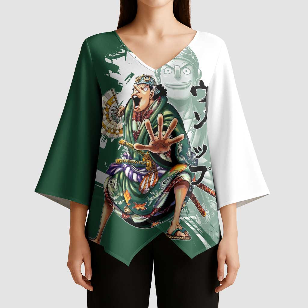 Usopp Wano Samurai Edition Kimono Sleeve Blouse Traditional Japanese Kimono Style