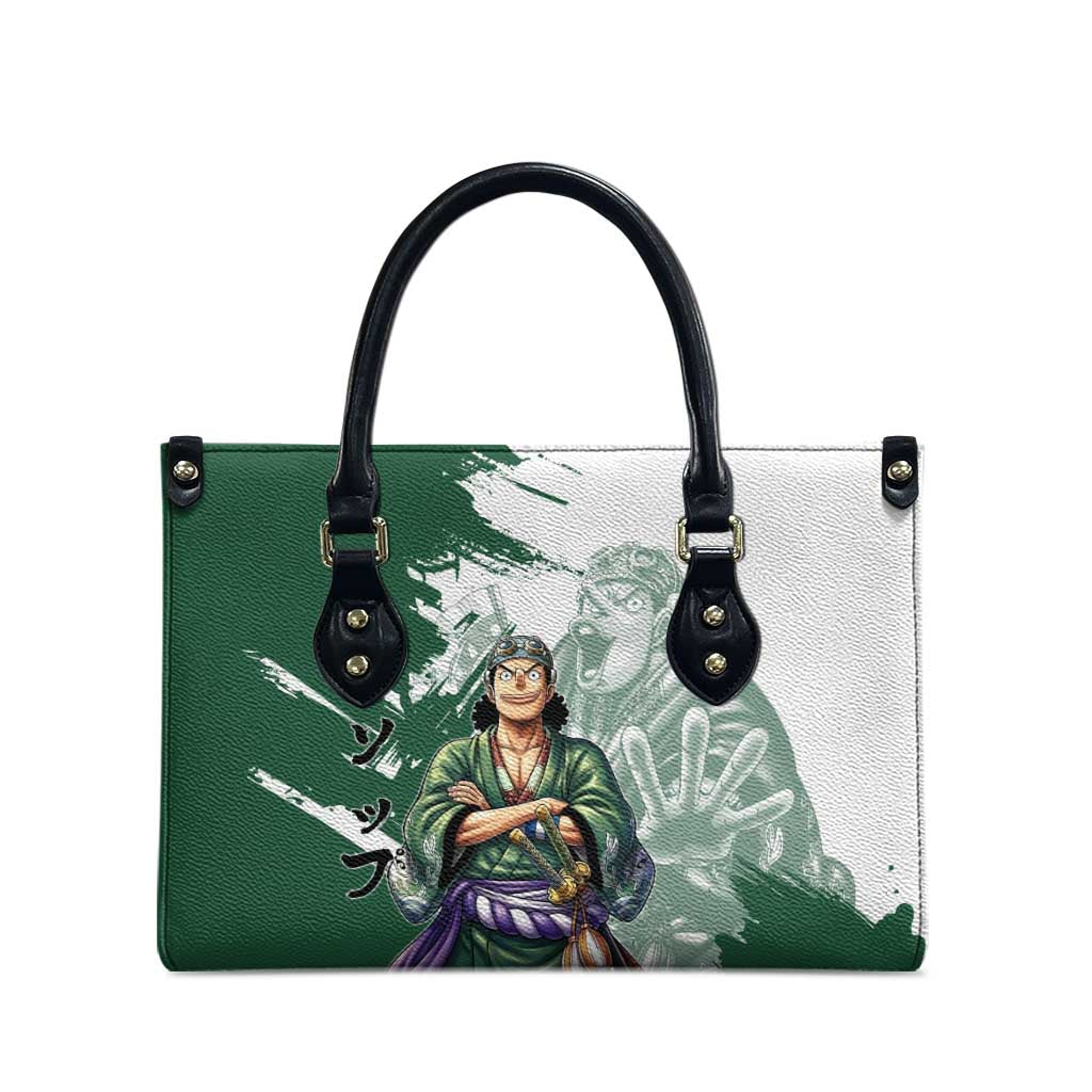 Usopp Wano Samurai Edition Leather Bag Traditional Japanese Kimono Style