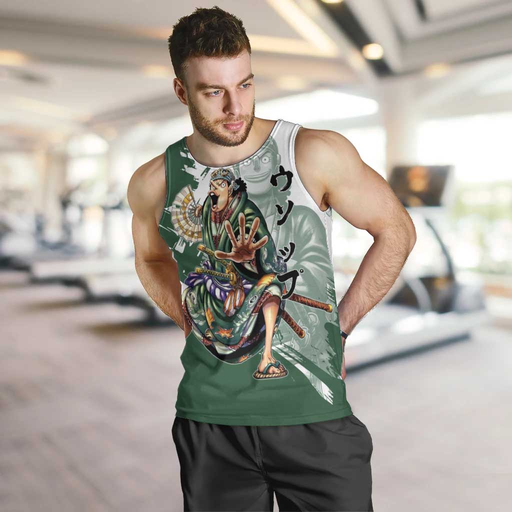 Usopp Wano Samurai Edition Men Tank Top Traditional Japanese Kimono Style
