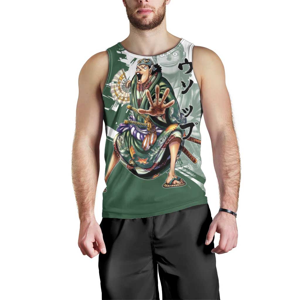 Usopp Wano Samurai Edition Men Tank Top Traditional Japanese Kimono Style