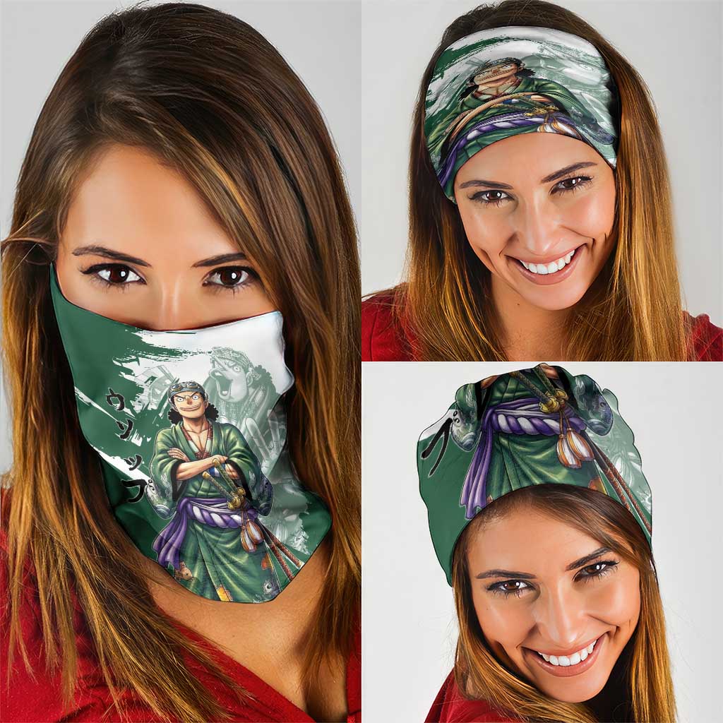 Usopp Wano Samurai Edition Neck Gaiter Traditional Japanese Kimono Style