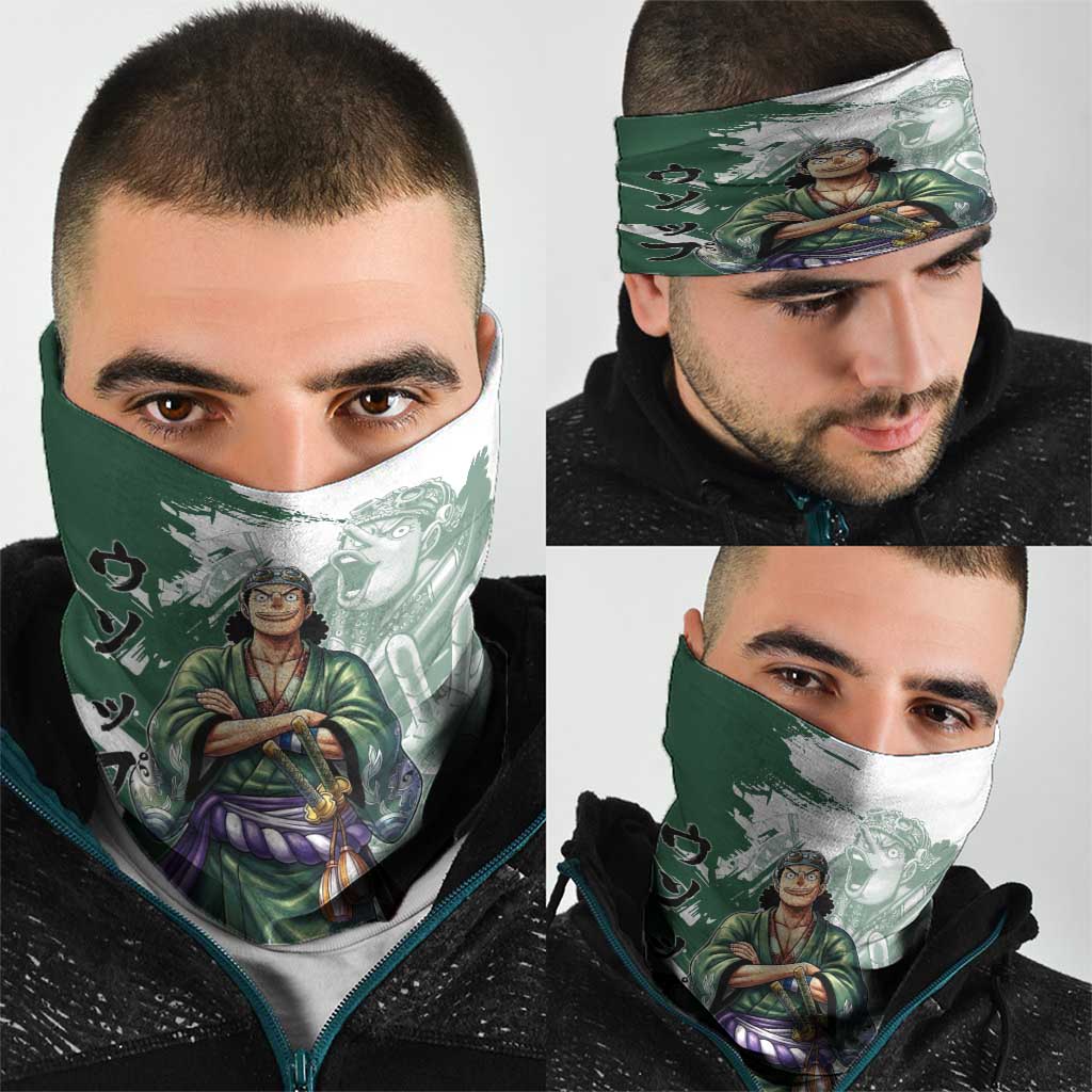 Usopp Wano Samurai Edition Neck Gaiter Traditional Japanese Kimono Style