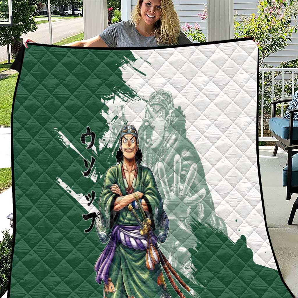 Usopp Wano Samurai Edition Quilt Traditional Japanese Kimono Style