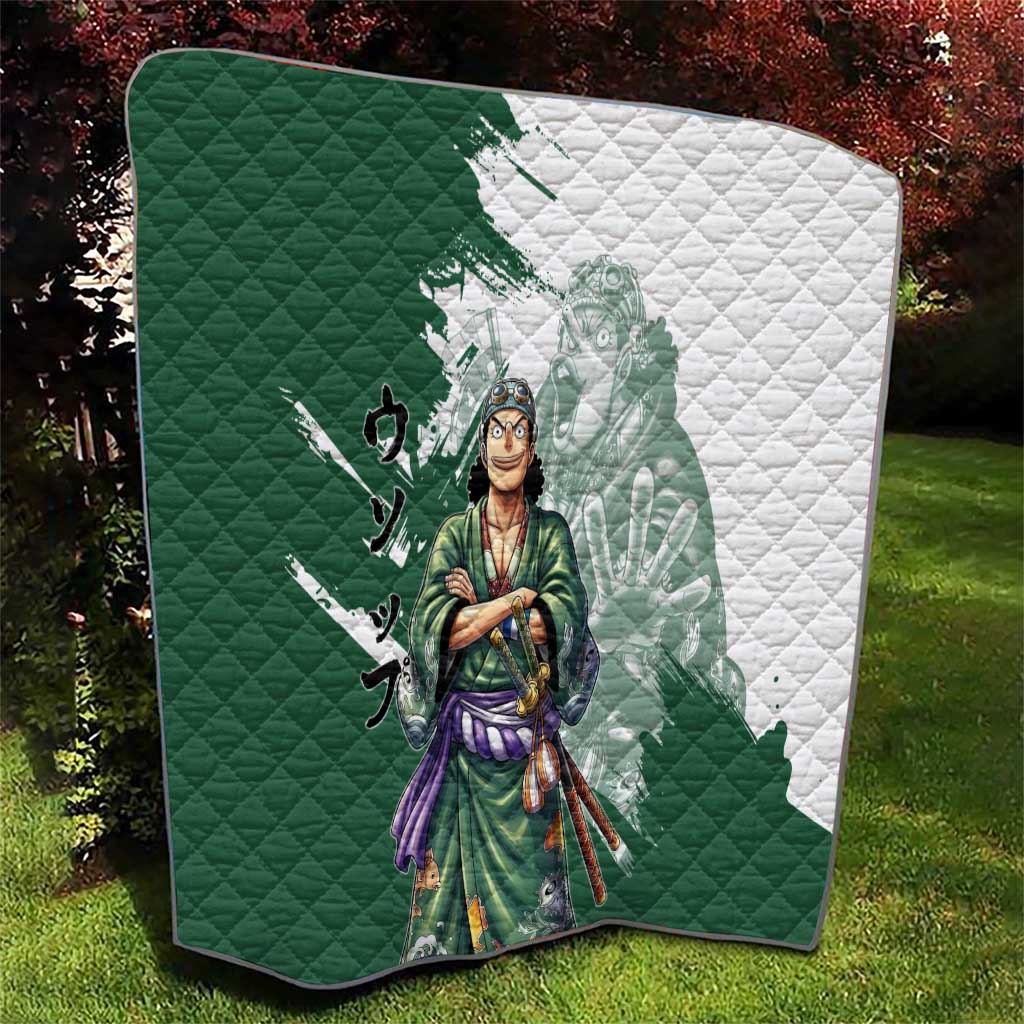Usopp Wano Samurai Edition Quilt Traditional Japanese Kimono Style