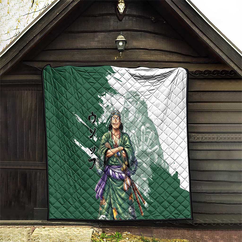Usopp Wano Samurai Edition Quilt Traditional Japanese Kimono Style