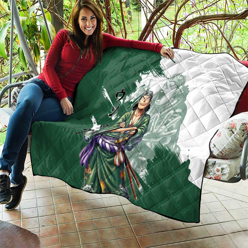 Usopp Wano Samurai Edition Quilt Traditional Japanese Kimono Style
