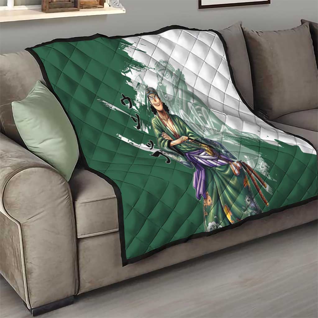 Usopp Wano Samurai Edition Quilt Traditional Japanese Kimono Style