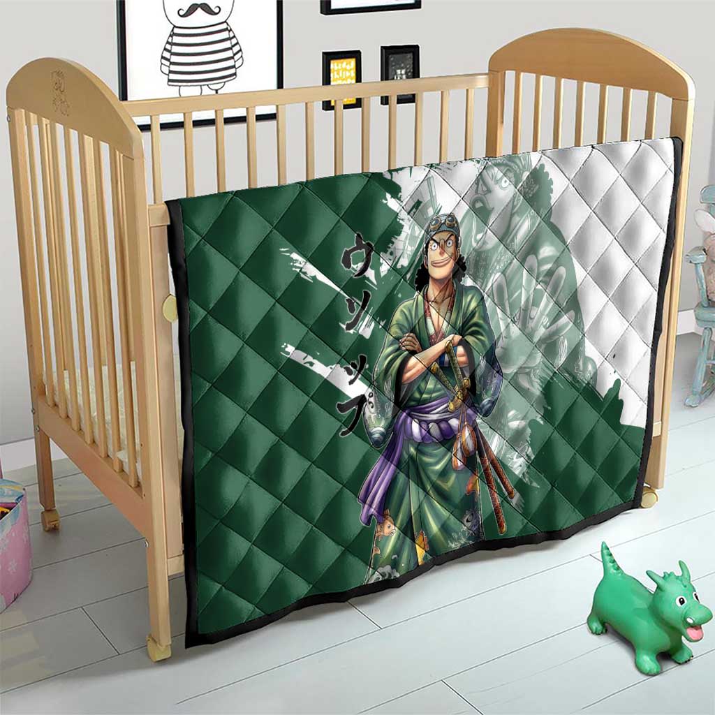 Usopp Wano Samurai Edition Quilt Traditional Japanese Kimono Style