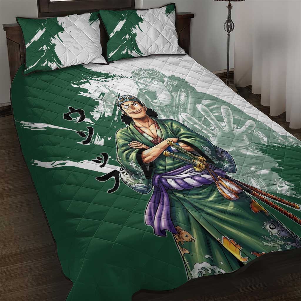 Usopp Wano Samurai Edition Quilt Bed Set Traditional Japanese Kimono Style