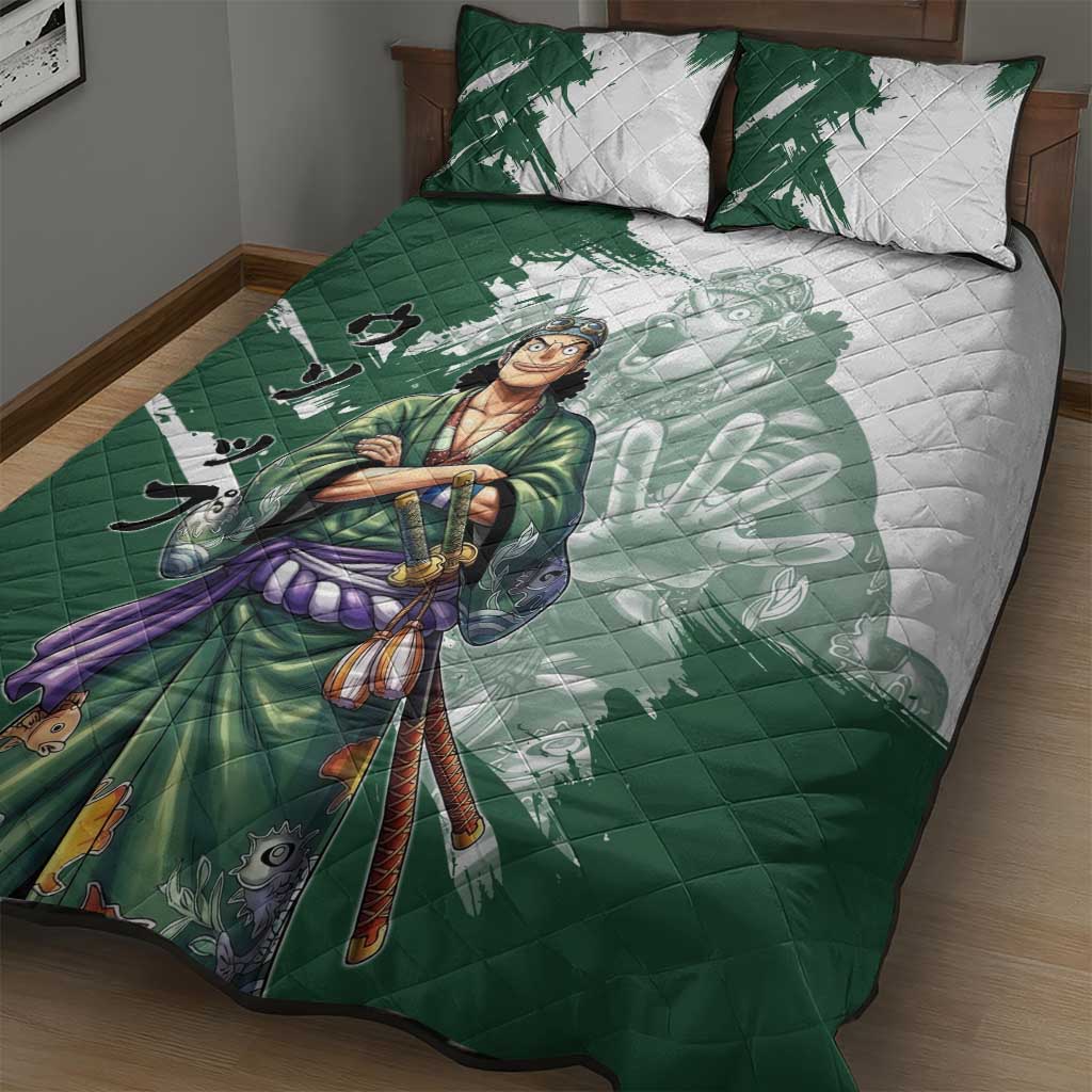 Usopp Wano Samurai Edition Quilt Bed Set Traditional Japanese Kimono Style