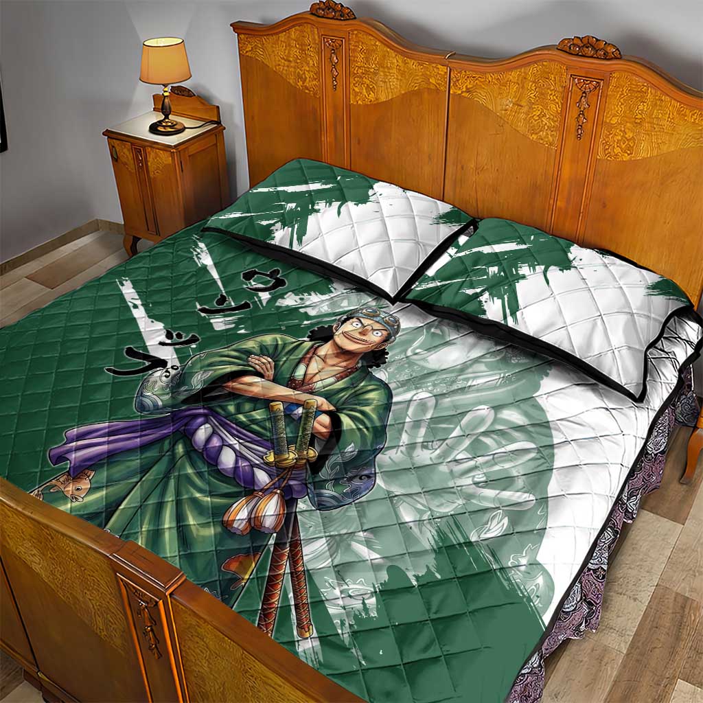 Usopp Wano Samurai Edition Quilt Bed Set Traditional Japanese Kimono Style