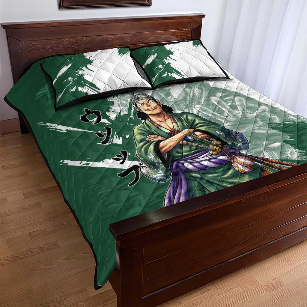 Usopp Wano Samurai Edition Quilt Bed Set Traditional Japanese Kimono Style