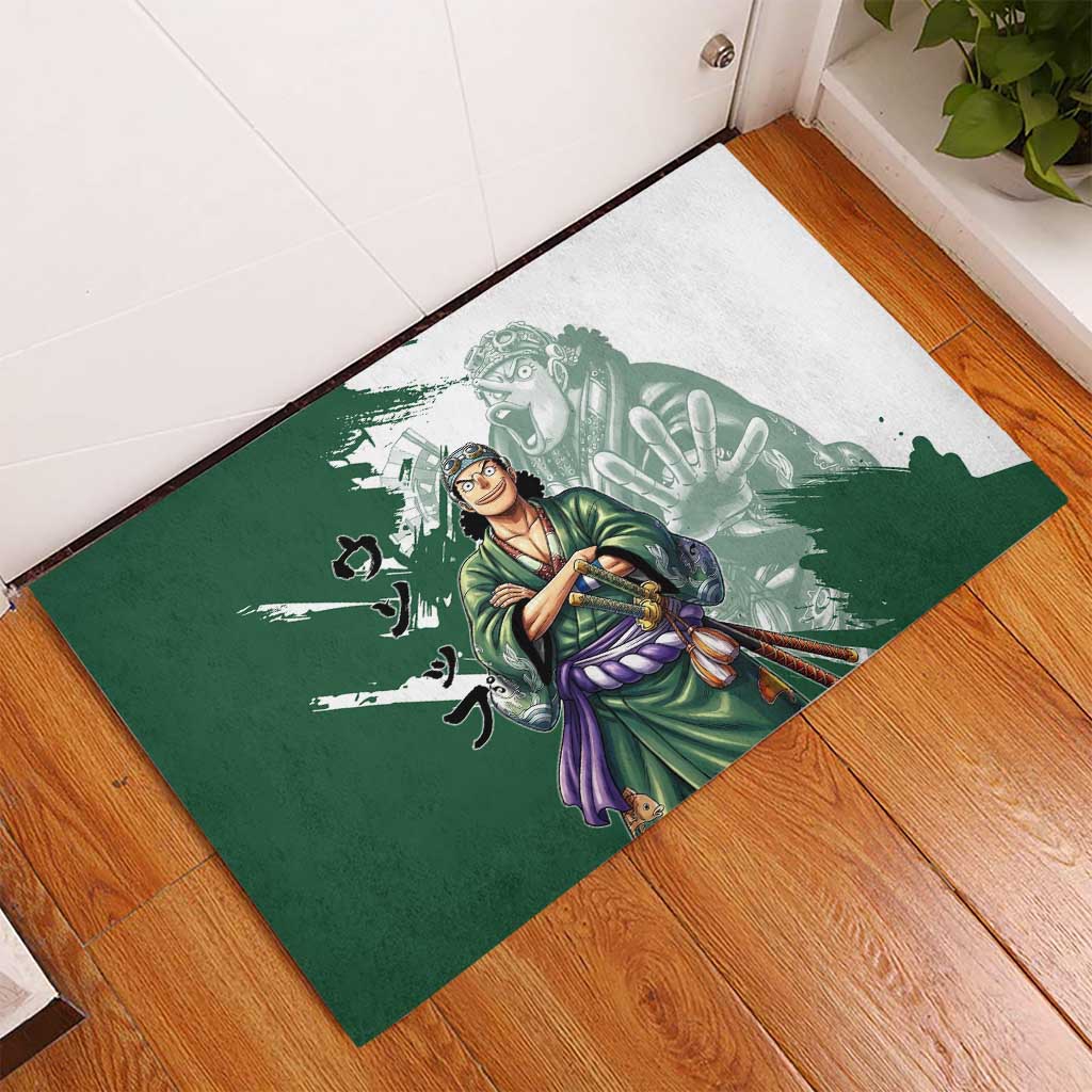 Usopp Wano Samurai Edition Rubber Doormat Traditional Japanese Kimono Style
