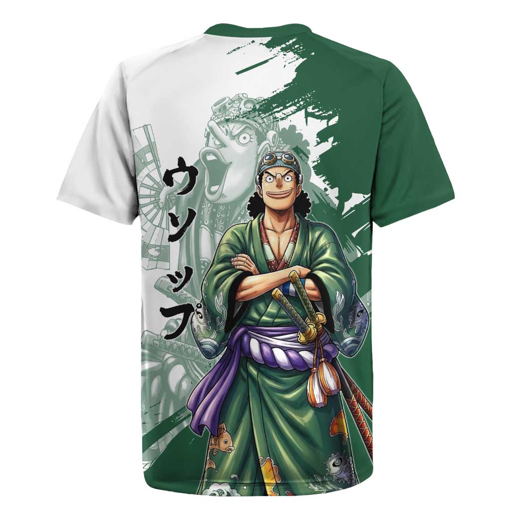 Usopp Wano Samurai Edition Rugby Jersey Traditional Japanese Kimono Style