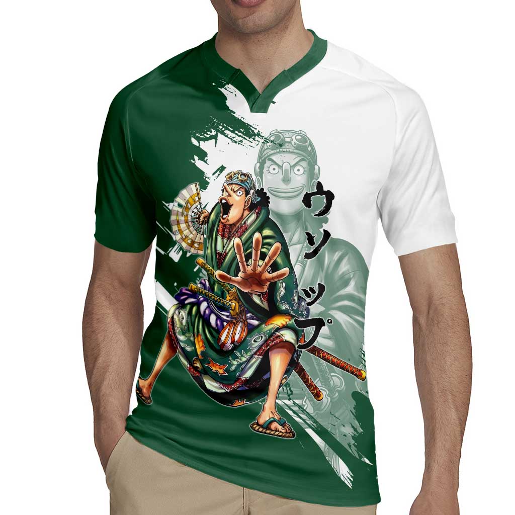 Usopp Wano Samurai Edition Rugby Jersey Traditional Japanese Kimono Style