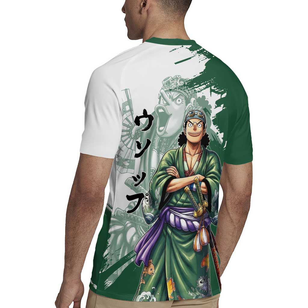 Usopp Wano Samurai Edition Rugby Jersey Traditional Japanese Kimono Style
