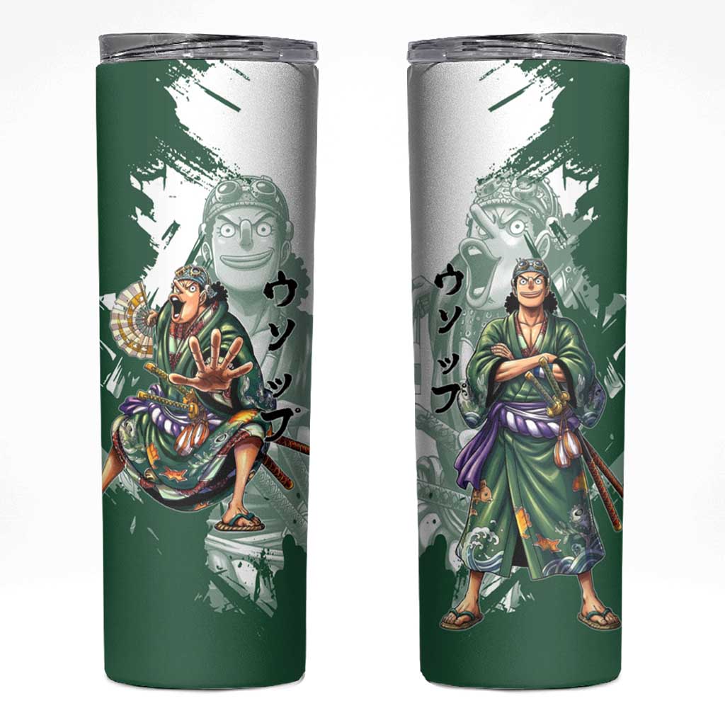 Usopp Wano Samurai Edition Skinny Tumbler Traditional Japanese Kimono Style