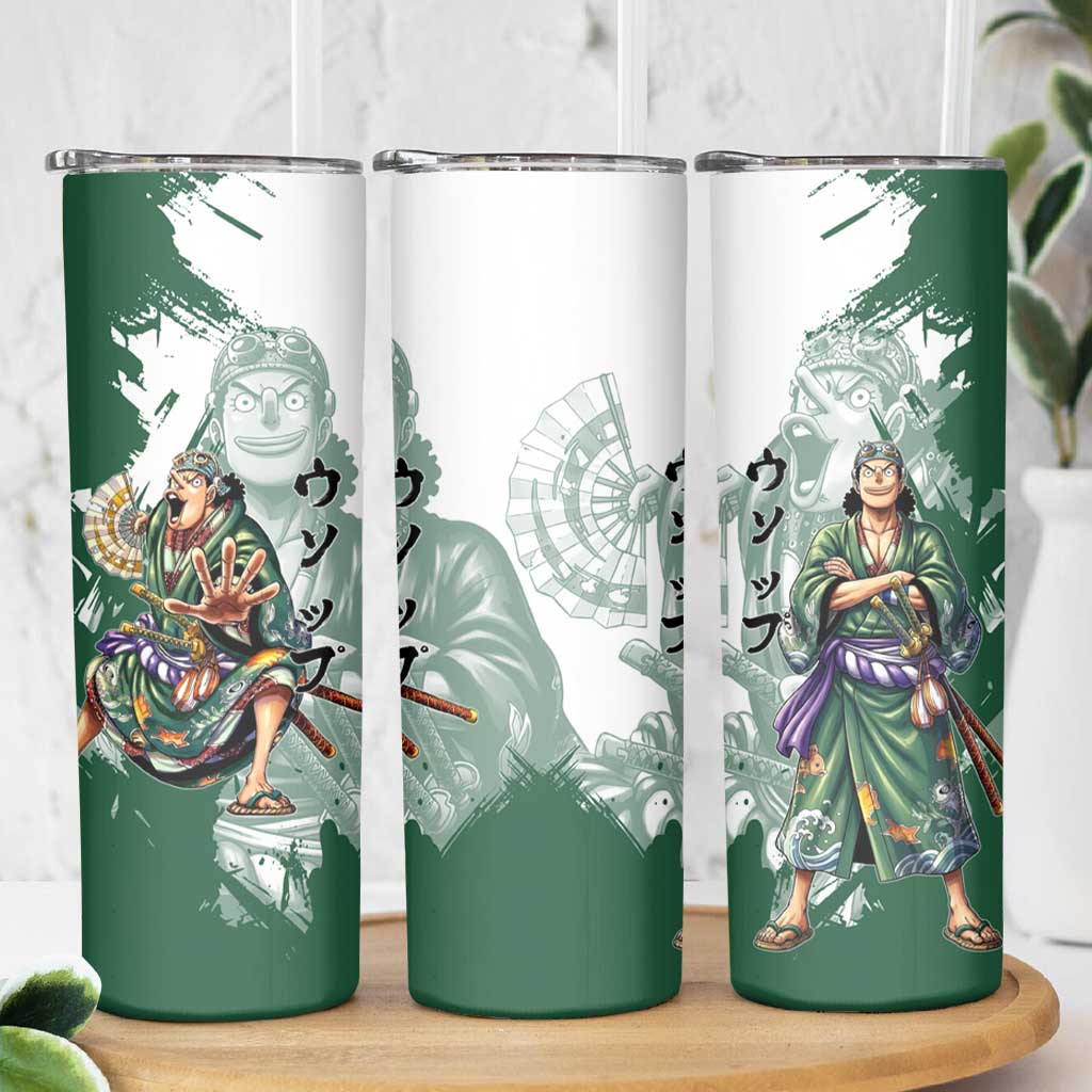 Usopp Wano Samurai Edition Skinny Tumbler Traditional Japanese Kimono Style