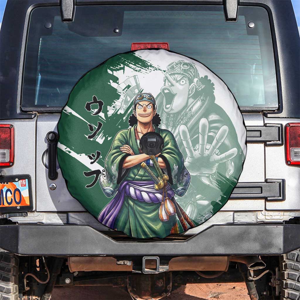 Usopp Wano Samurai Edition Spare Tire Cover Traditional Japanese Kimono Style