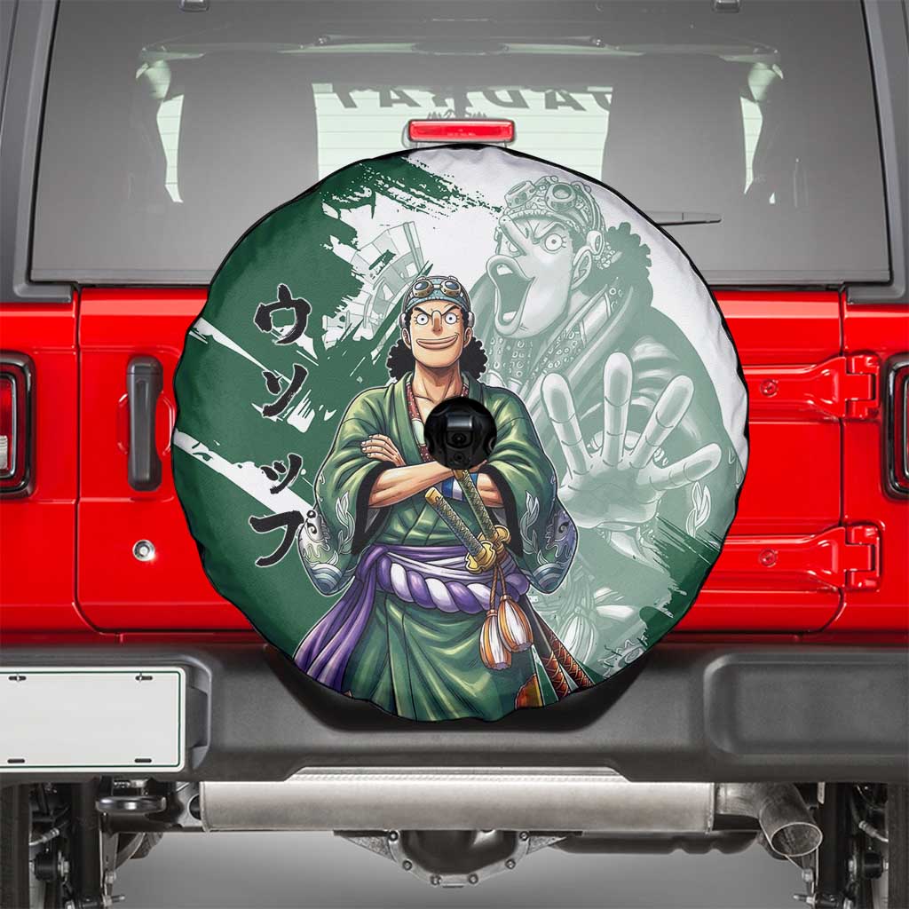 Usopp Wano Samurai Edition Spare Tire Cover Traditional Japanese Kimono Style