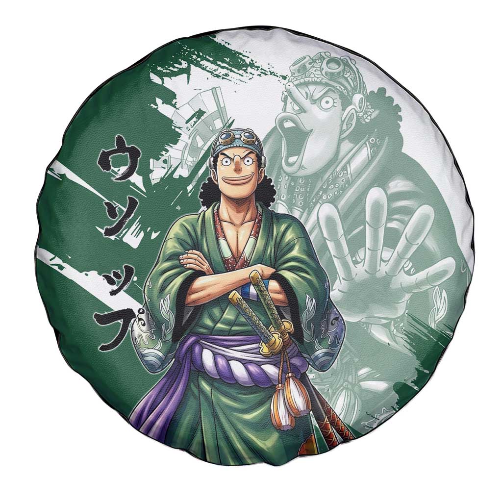 Usopp Wano Samurai Edition Spare Tire Cover Traditional Japanese Kimono Style
