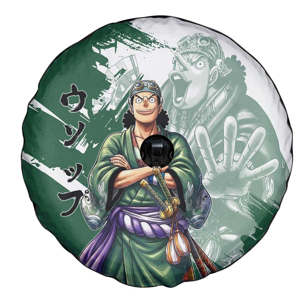 Usopp Wano Samurai Edition Spare Tire Cover Traditional Japanese Kimono Style