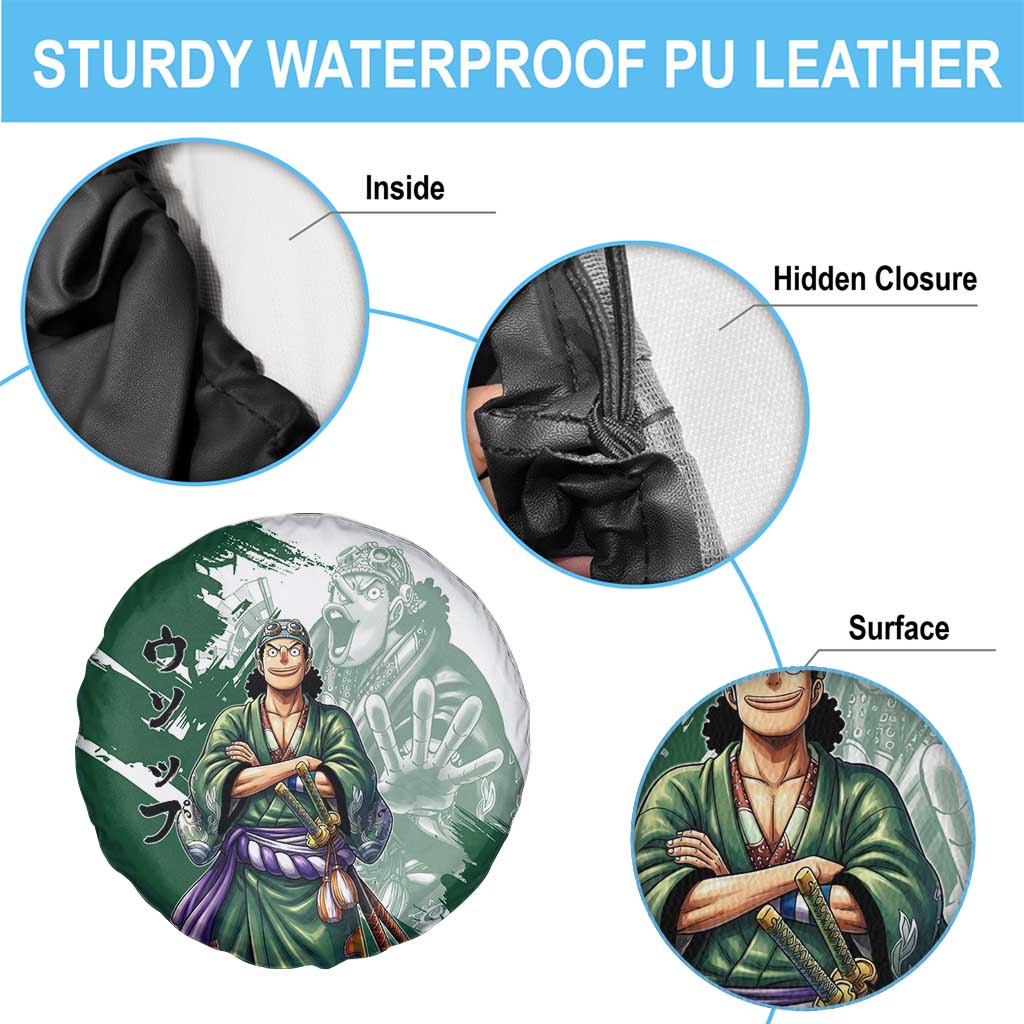 Usopp Wano Samurai Edition Spare Tire Cover Traditional Japanese Kimono Style