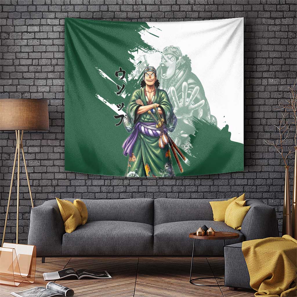 Usopp Wano Samurai Edition Tapestry Traditional Japanese Kimono Style