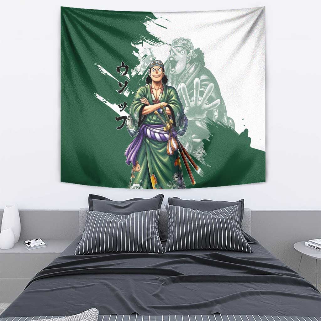 Usopp Wano Samurai Edition Tapestry Traditional Japanese Kimono Style