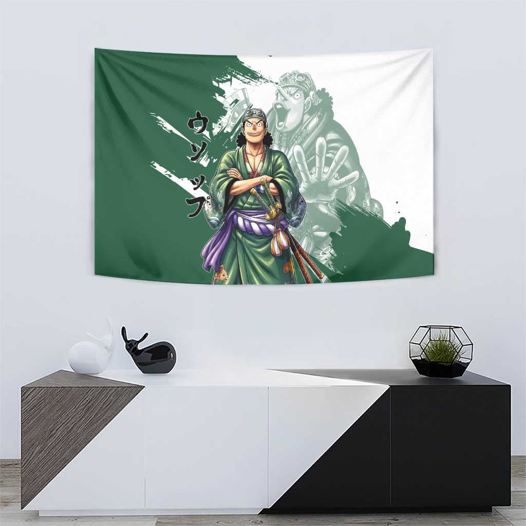 Usopp Wano Samurai Edition Tapestry Traditional Japanese Kimono Style