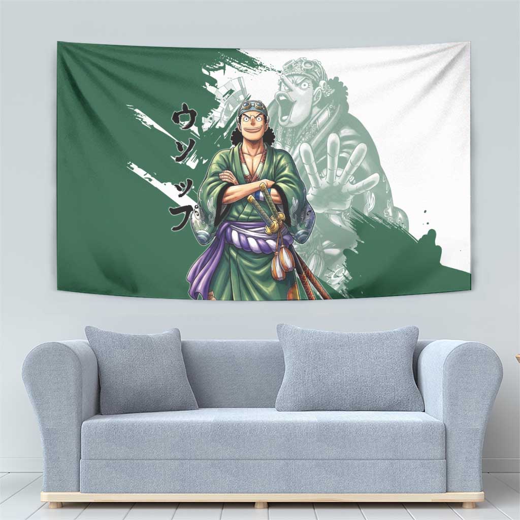 Usopp Wano Samurai Edition Tapestry Traditional Japanese Kimono Style