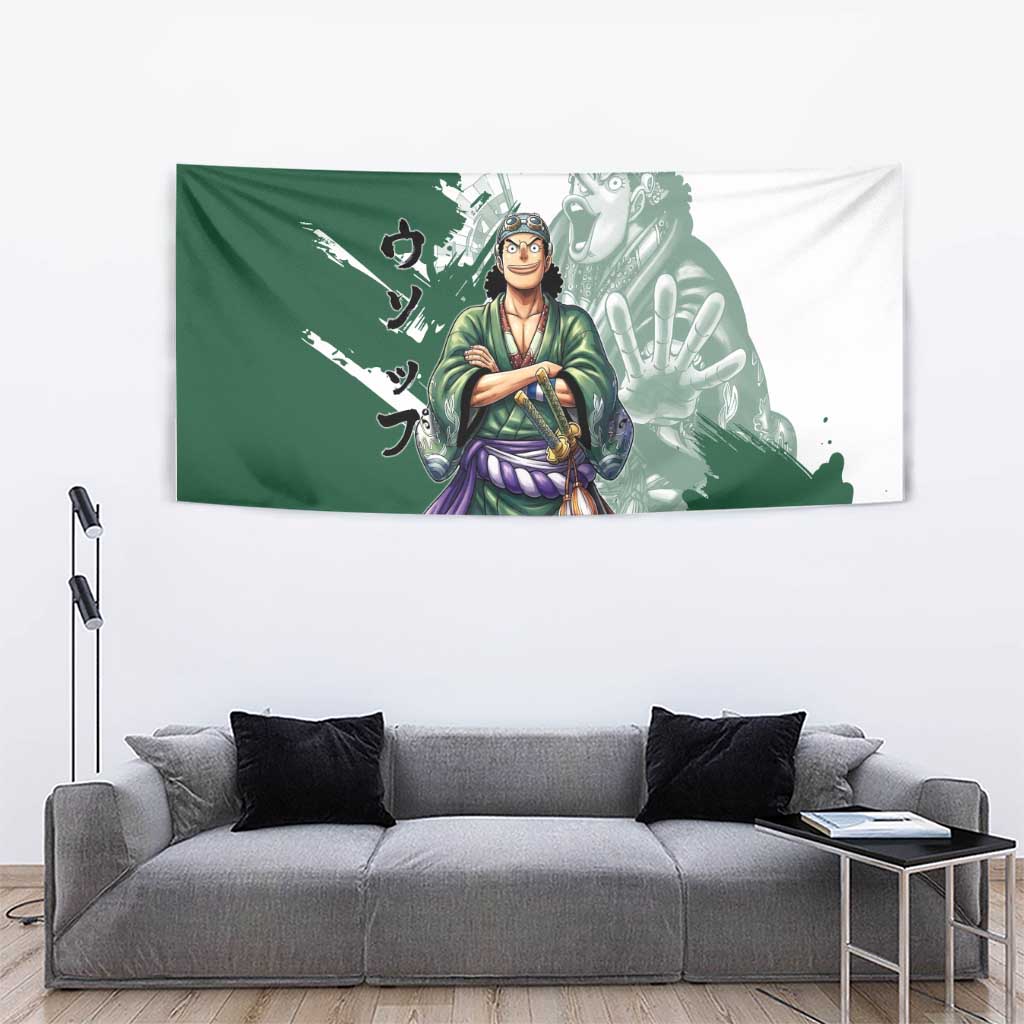 Usopp Wano Samurai Edition Tapestry Traditional Japanese Kimono Style