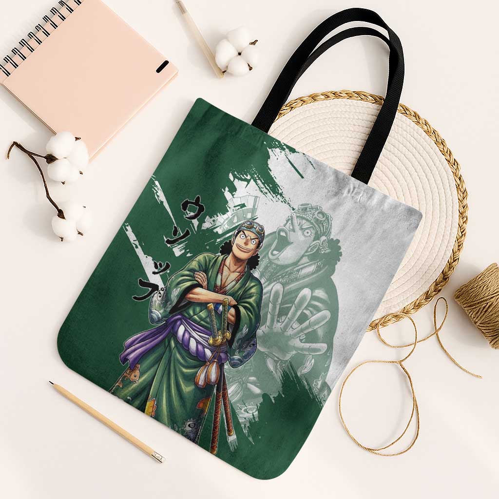Usopp Wano Samurai Edition Tote Bag Traditional Japanese Kimono Style