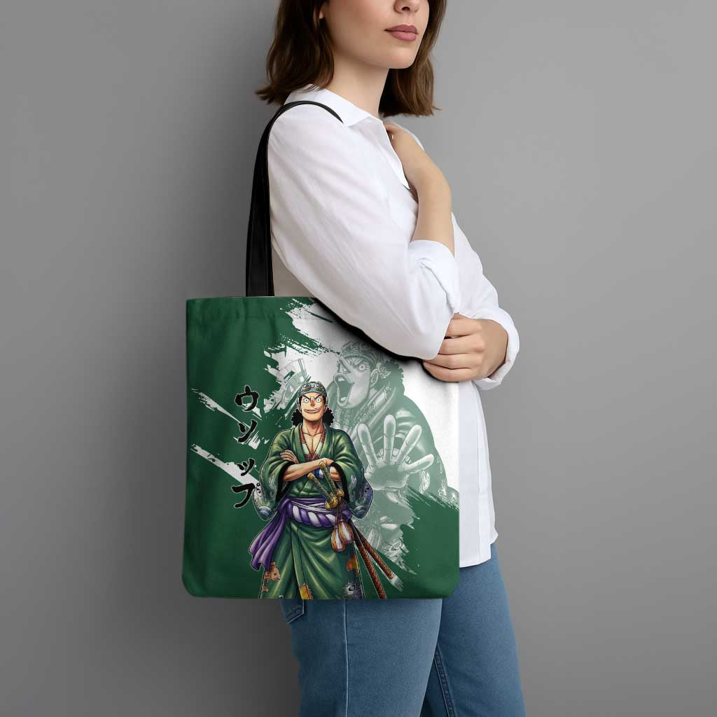 Usopp Wano Samurai Edition Tote Bag Traditional Japanese Kimono Style