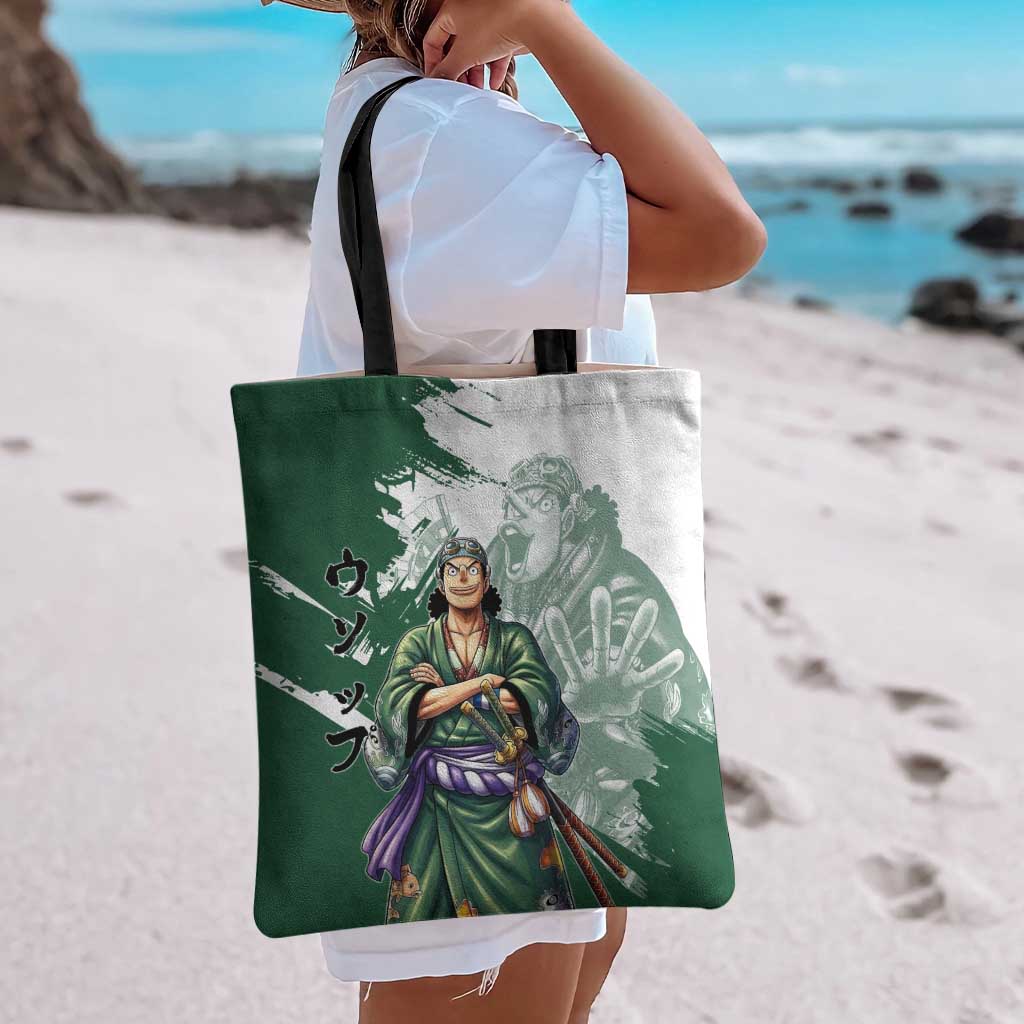 Usopp Wano Samurai Edition Tote Bag Traditional Japanese Kimono Style