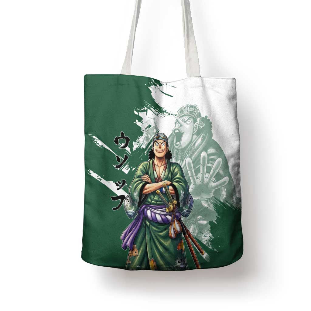 Usopp Wano Samurai Edition Tote Bag Traditional Japanese Kimono Style