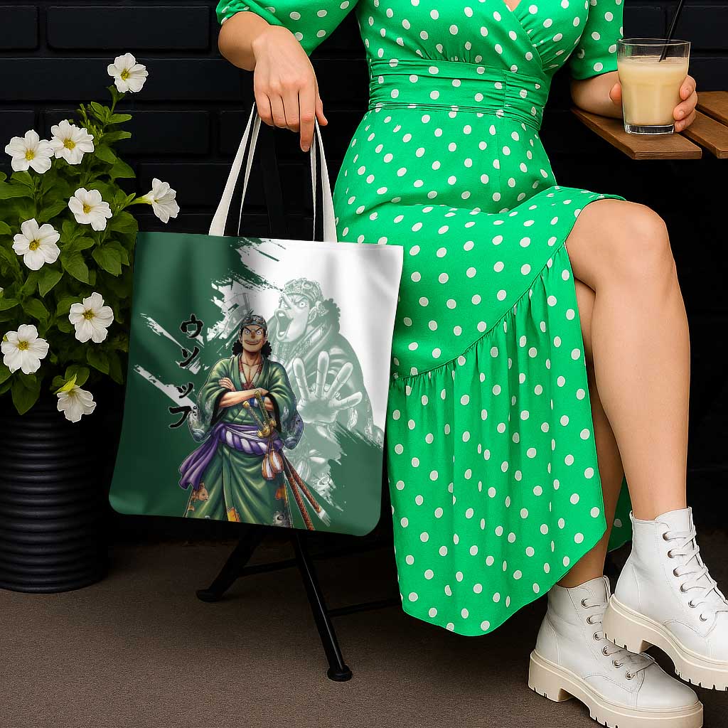 Usopp Wano Samurai Edition Tote Bag Traditional Japanese Kimono Style