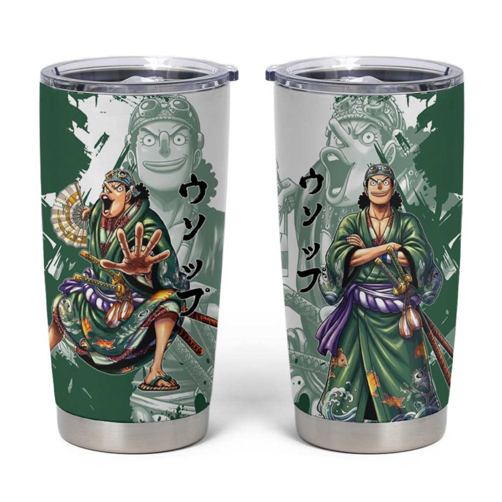 Usopp Wano Samurai Edition Tumbler Cup Traditional Japanese Kimono Style