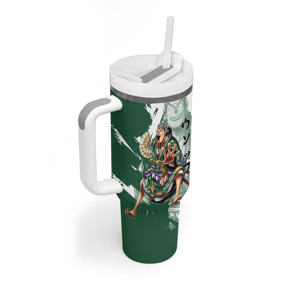 Usopp Wano Samurai Edition Tumbler With Handle Traditional Japanese Kimono Style